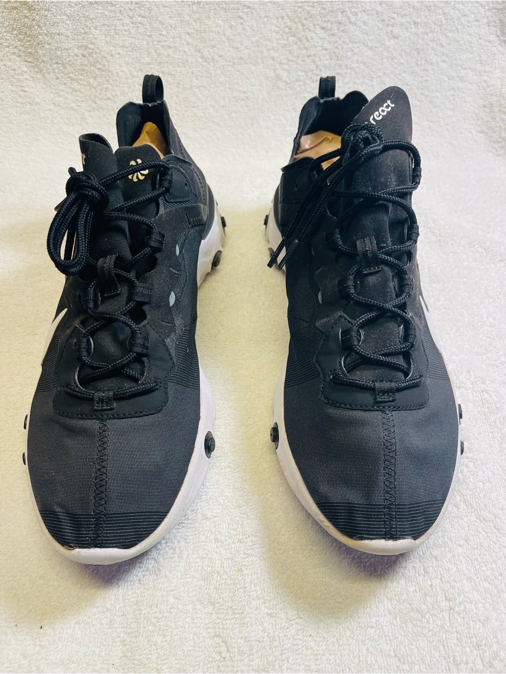 Nike React Element 55 Black White Men’s Sz. 11.5 US
